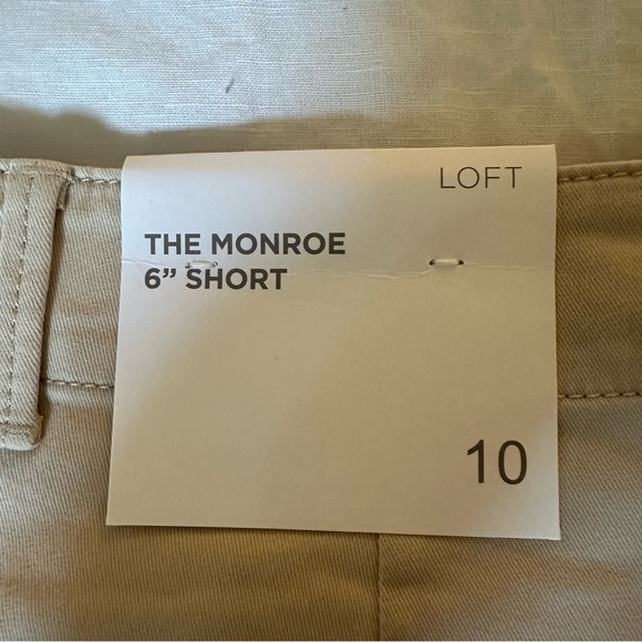 LOFT - NWT  Monroe 6” khaki chino short, 97% cotton 3% spandex - Picture 4 of 7